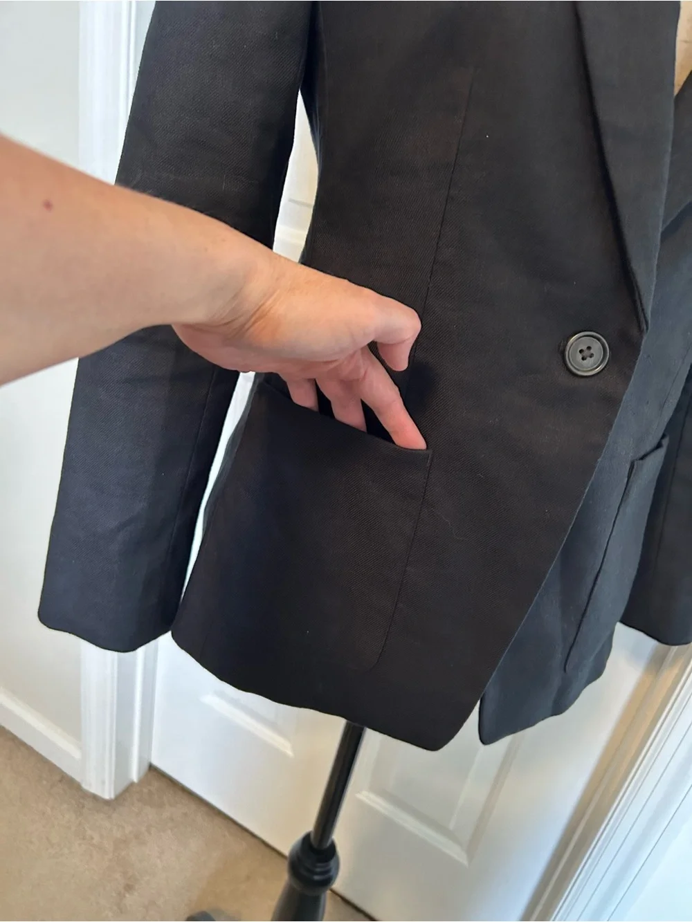 J. Crew Helena Blazer in Stretch Linen Blend